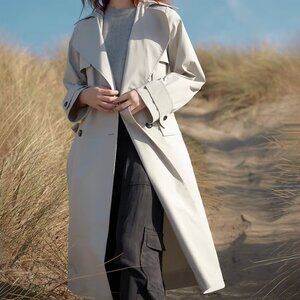 Modern Citizen Double Breasted Longline Trench Coat